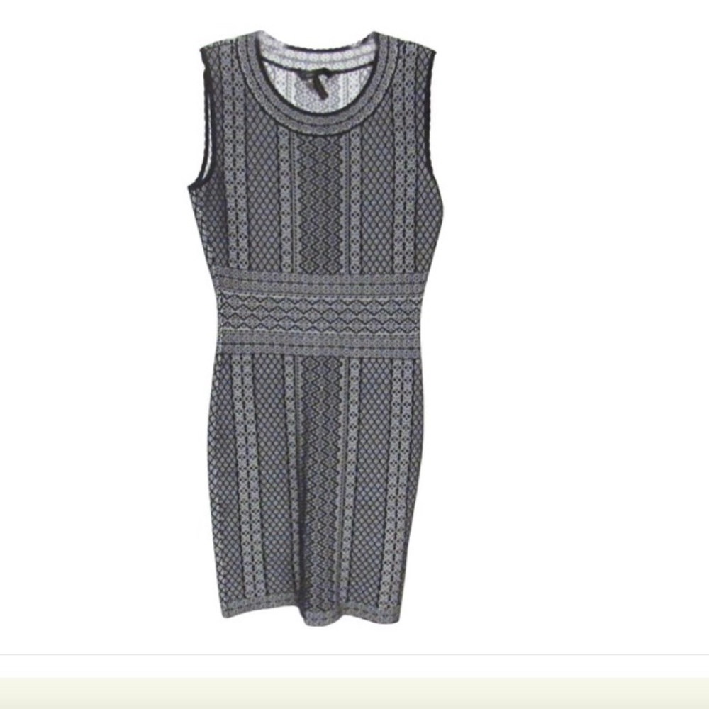 BCBGMAXAZRIA Jacquard Bodycon Cocktail Dress